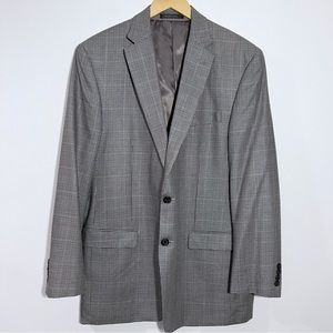 Lauren Ralph‎ Lauren Silk/Wool Houndstooth Sport Coat Blazer Size 42 Long